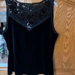 White House Black Market Velvet Top